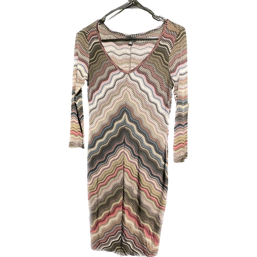 Multi Colored Chevron Slim Dress